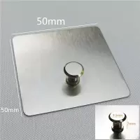 不锈钢无痕挂钩相框画婚纱照免打孔挂钉承重免钉贴螺丝贴收纳粘钩|小号方型挂钉[4个]