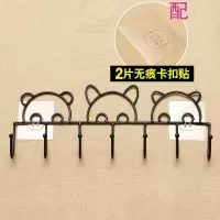 门后挂钩免钉壁挂门上挂衣架墙壁吸盘粘胶粘钩卧室承重衣服挂衣钩|1个装壁挂款黑色