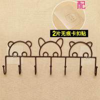 门后挂钩免钉壁挂门上挂衣架墙壁吸盘粘胶粘钩卧室承重衣服挂衣钩|1个装壁挂款古铜色