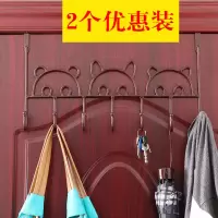 门后挂钩免钉壁挂门上挂衣架墙壁吸盘粘胶粘钩卧室承重衣服挂衣钩|2个装挂钩款古铜色