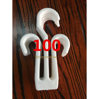 超市鞋子挂钩勾通用款加厚100个一字人字拖鞋钩鞋架大鞋钩架|通用100个普通厚度16厘米 标配