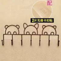 门后挂钩免钉壁挂门上挂衣架墙壁吸盘粘胶粘钩卧室承重衣服挂衣钩|3个装壁挂款古铜色