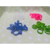 挂钩粘钩防风扣防风钩大小号挂钩塑料夹子卡扣 晾衣架杆配件|17-23圆管用(每包38枚)