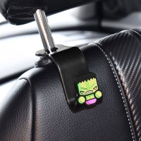 卡通车上车载粘贴挂钩可爱汽车内用座椅背后排后座车内饰用品挂勾|(单个)绿巨人挂钩