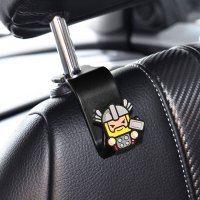卡通车上车载粘贴挂钩可爱汽车内用座椅背后排后座车内饰用品挂勾|(单个)雷神挂钩