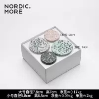 玄关挂钩创意装饰挂衣钩北欧ins门口墙上壁挂钥匙衣帽收纳置物架|D款-水磨石四钩