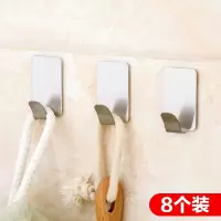 厨房强力无痕粘胶挂钩衣帽钩门后不锈钢免钉挂衣钩粘钩挂勾