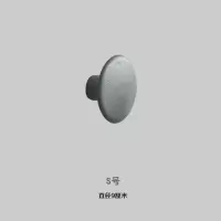 ins北欧风实木彩色圆点挂钩创意简约衣柜把手玄关客厅儿童房装饰|墨绿色S号