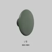 ins北欧风实木彩色圆点挂钩创意简约衣柜把手玄关客厅儿童房装饰|墨绿色..L号