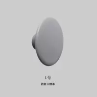 ins北欧风实木彩色圆点挂钩创意简约衣柜把手玄关客厅儿童房装饰|灰色..L号