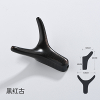 鞋柜衣柜挂钩北欧玄关墙壁挂衣服单个金属金黑色试衣间挂衣钩|黑红古