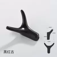 鞋柜衣柜挂钩北欧玄关墙壁挂衣服单个金属金黑色试衣间挂衣钩|黑红古