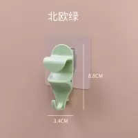 脸盆收纳架浴盆挂钩洗澡盆壁挂式免打孔挂盆神器卫生间放盆挂墙式|绿色4个装