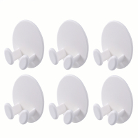 插头挂钩 免打孔放电源线固定器创意可爱多功能无痕壁挂收纳粘钩|白色3盒(6个装)[送10个挂钩]