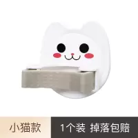 拖把挂钩免打孔拖把夹神器卫生间强力吸盘无痕壁挂贴扫把架拖布夹|小猫1个装-掉落包赔