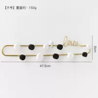 ins门后挂钩壁挂免打孔墙壁进门钥匙挂架收纳门口装饰墙上挂衣钩|love大号