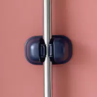 拖把挂钩免打孔卫生间拖把架卡座扫把夹神器厕所壁挂拖布墩布挂架|深蓝(单只装)