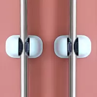 拖把挂钩免打孔卫生间拖把架卡座扫把夹神器厕所壁挂拖布墩布挂架|浅蓝（两只装）