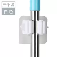 强力粘胶挂钩吸墙自粘墙壁粘在墙上的挂衣沟贴壁挂黏拉不掉家用。|拖把夹03白色3个装