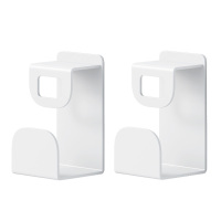 脸盆收纳架壁挂神器免打孔挂钩婴儿宝宝浴室卫生间洗澡盆子置物架|皎月白2个装