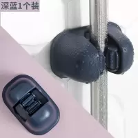 拖把挂钩墙壁免打孔卫生间壁挂强力承重扫把架收纳神器无痕拖布夹|升级款[深蓝1个装]强承重/滚轮卡扣/撕下无痕