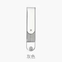 栋哈折叠挂钩墙面挂衣架钥匙挂钩粘钩强力承重免打孔粘贴创意衣架|白色