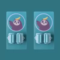 免打孔拖把挂钩强力承重无痕拖把架家用卫生间壁挂粘钩收纳置物夹|树小懒2只装