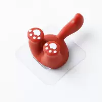 插头固定器墙上插头挂钩收纳厨房插座卡通小免钉电源线壁钩免打孔|松鼠1个装