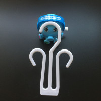 超市展示拖鞋挂钩棉毛鞋挂勾人字拖钩子塑料托鞋勾子凉鞋挂钩吊钩|普通鞋钩(白色50个) 标配