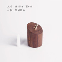 实木挂钩原木衣帽钩墙面装饰挂衣钩木质卧室墙壁挂勾房间挂衣架|黑胡桃圆柱粗挂钩送螺丝和胶双配件