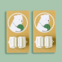 拖把架扫把卡座拖把挂钩强力无痕免打孔拖把夹浴室壁挂架卡通粘钩|嘟嘟熊6个装