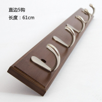 挂钩一排长条壁挂墙壁挂架挂衣架墙上衣服玄关进门口挂衣钩置物架|[5钩]复古色质保五年