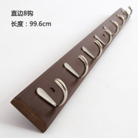 挂钩一排长条壁挂墙壁挂架挂衣架墙上衣服玄关进门口挂衣钩置物架|[8钩]复古色质保五年