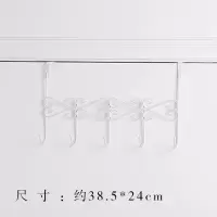 门后衣帽钩挂宿舍免打孔挂衣钩衣架创意门背式衣服挂钩浴室壁挂|5钩白色