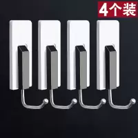强力粘钩无痕粘胶壁挂免打孔厨房挂钩墙壁墙上吸盘创意门后挂衣钩|钢琴挂钩(4个装)收藏优先发货