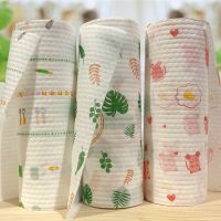 可水洗厨房用纸吸油纸厨房纸巾架厨房纸抽纸赖人抹布干湿两用|印花3卷150张