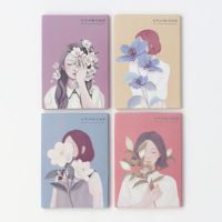 吸油纸面部女学生男士脸部吸油纸家用便携蓝膜控油面纸吸汗补妆|花之女孩 4盒装（200片）