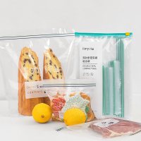 食品用滑块袋保鲜袋密实袋加厚拉链保鲜袋密封袋冰箱收纳袋|双封条大中小共30只*2袋装 12以上