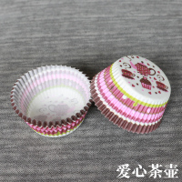烘焙糯米糍纸托底托纸垫雪媚娘包装耐高温马芬蛋糕纸杯100个|爱心茶壶