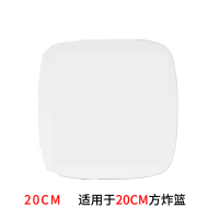 飞利浦九阳苏泊尔山本空气炸锅专用垫纸防粘烘焙油纸不沾家用方形|白方20cm50张无孔