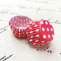 迷你蛋糕纸托烘焙蛋糕纸杯马芬杯小号纸托曲奇巧克力防油垫纸2.5|红色