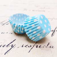 迷你蛋糕纸托烘焙蛋糕纸杯马芬杯小号纸托曲奇巧克力防油垫纸2.5|蓝色