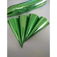 冰淇淋蛋筒纸套甜筒纸烘焙包装纸托冰激凌通用纸铝箔金银色1000个|绿金色纸套1000个