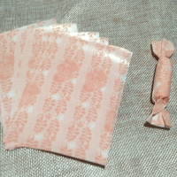 牛轧糖包装袋 油纸糖果纸雪花酥 混搭 牛扎糖纸500枚烘焙包装家用|荧光绿