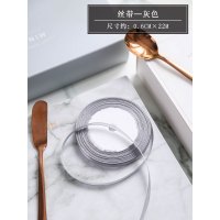 雪媚娘纸托小蛋糕托模具包装纸一次性糯米糍底托油烘焙雪梅娘防粘|丝带-灰色（0.6cm*22m）