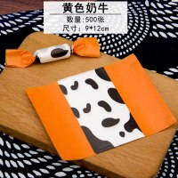 500张包糖果纸 牛轧糖包装糖纸 食品油纸糯米纸烘焙牛轧糖包装纸|黄牛500张送糯米纸