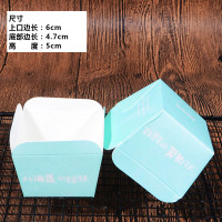 耐高温纸杯蛋糕马芬杯子礼帽口方形纸杯装烘焙家用纯色蛋糕纸托|明黄色方形北海道100个