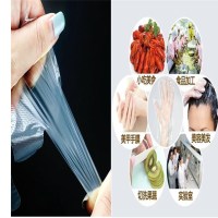 一次性乳胶手套男女防水橡胶紧手超薄款透明薄膜款劳保|透明100个（0.4克薄非乳胶）拍2发33发5【均码L XL