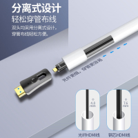 hdmi线2.0/2.1高清4k视频连接线电脑显示器机顶盒投影仪光纤线|HDMI2.0分离式光纤版[易穿管] 15米