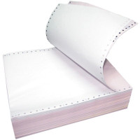 打印纸针式打印纸241电脑打印纸足1000页三联二等分二联三联四联五联六联撕边两箱|绿天章一层二等分/撕边